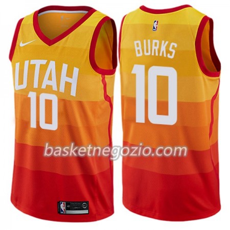 Canotte Uomo Utah Jazz Alec Burks 10 Nike City Edition Swingman